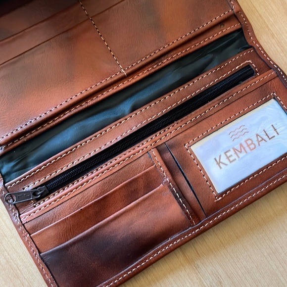 Happee Brown Embroidered Wallet Clutch - Picture 11 of 11